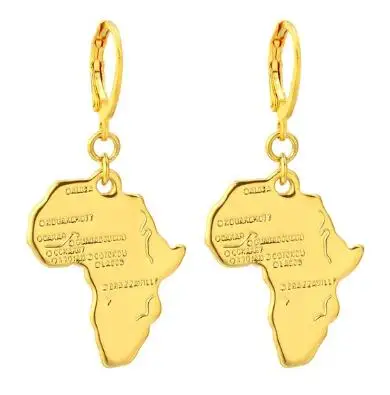 as picture Gold Mama Africa Map Necklace Men Women Stainless Steel Jewelry The Motherland Geometric Necklaces& Pendants Gift - Окраска металла: as picture