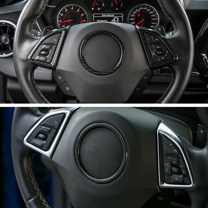 4 шт. чехол на руль из углеродного волокна для Chevy Camaro+ аксессуары
