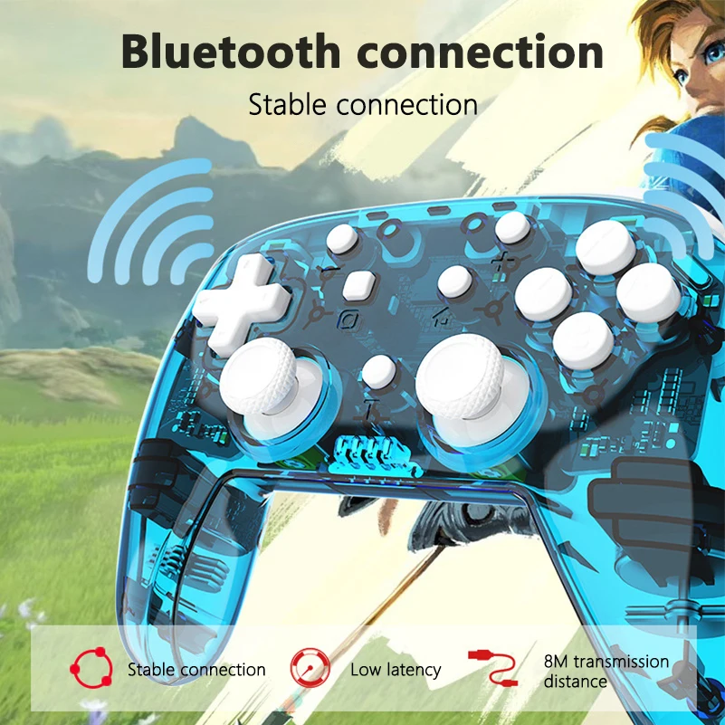 Беспроводной Bluetooth геймпад ПК контроллер для NS Switch пульт дистанционного