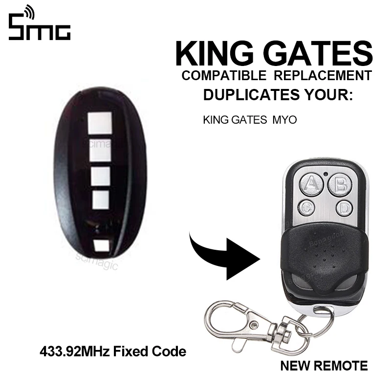 

Wholesale KING GATES STYLO remote control universal gate garage remote control KING GATES remotes duplicator 433.92MHz