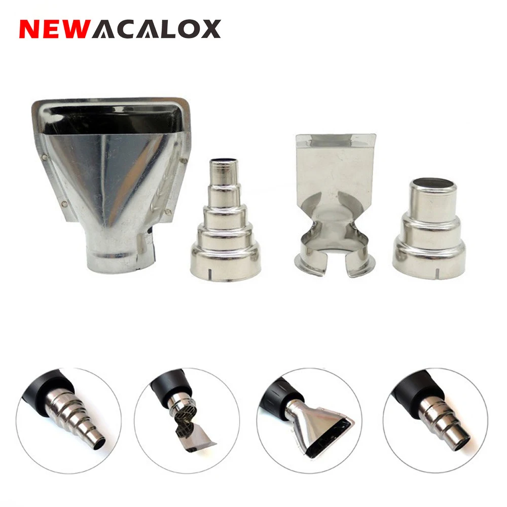 NEWACALOX 4 шт./лот Тепловая пушка форсунки электрический комплект аксессуаров DIY
