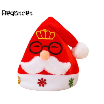 

Adult Child Christmas Ornaments Hat Santa Cap Christmas Role Playing Holiday Xmas Party Decoration Women Men Beanies Caps#p3