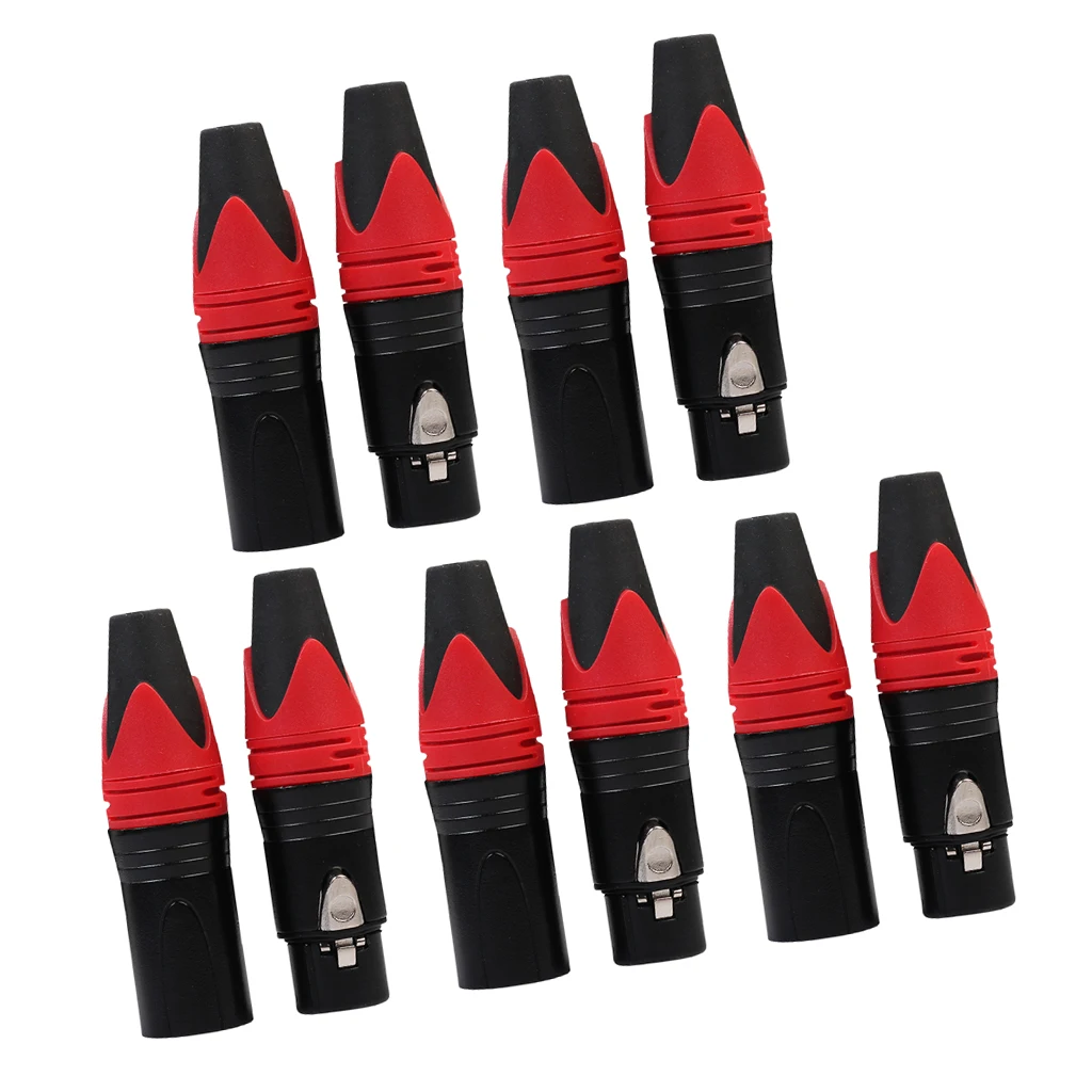 XLR 3 Pin Аудио Микрофон Кабельный разъем Мужской и Женский микрофон, упаковка из 5 пар