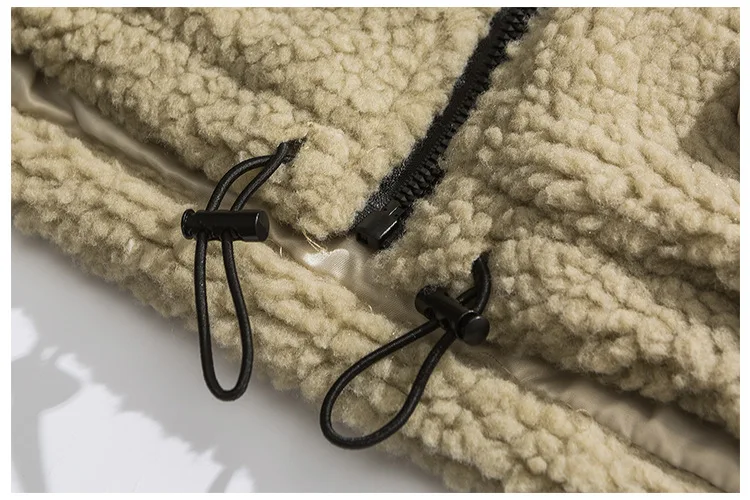 Yi dao Vintage Winter New Style Japanese-style Trend Mixed Colors Versatile Lambs Wool Cotton-padded Clothes Loose Thick Short C