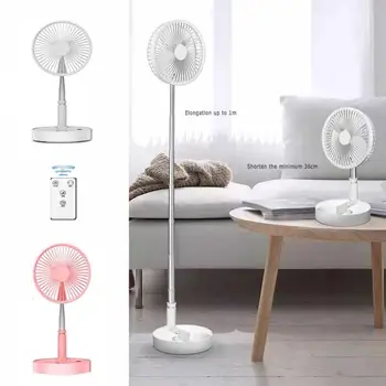 

Folding Rechargeable Pedestal Table Desk USB Portable Fan Silent Mini Fan Electric USB Fans For Home Office Desktop