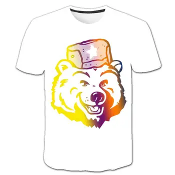 

2020 New O -Neck T -Shirt 4 -14t Children 'S Summer New Children 'S Clothing Boy Animal Bear T -Shirt Cartoon Pattern Boy 'S Clo