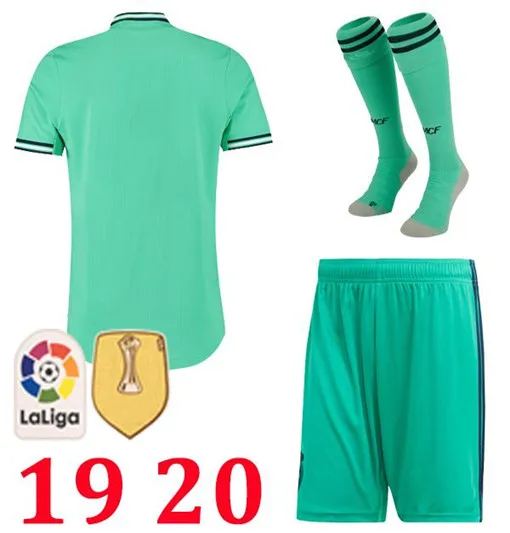 Набор для взрослых 19 20 Real Madrides футбольные майки MODRIC HAZARD camiseta de futbol комплект BENZEMA ISCO мужские комплекты футбольные футболки - Цвет: adult kit