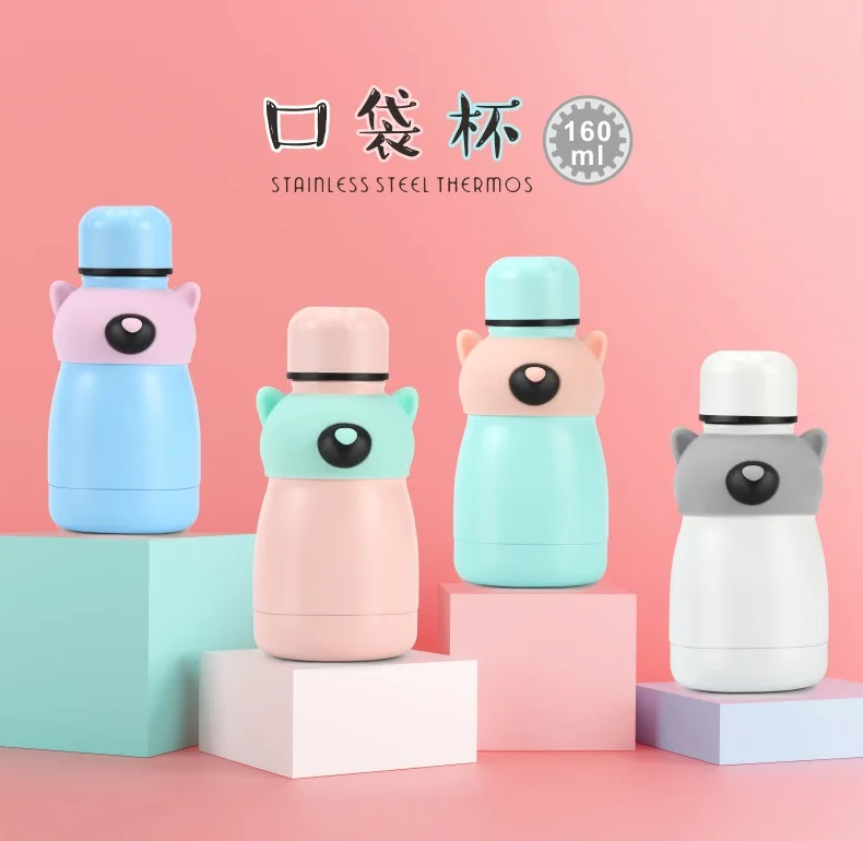 

XW Pocket Cup Korean-style Cute Insulated Stainless Steel Bottle Creative Simple Glass Student Portable Portable Bottle
