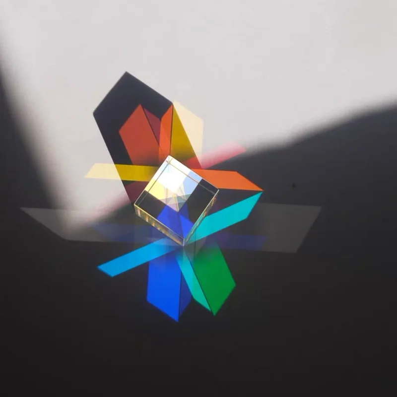 K9 Glass Six-sided Prism Triangular Prism for Taking Photography Paperweight Ornaments Refraction of Light Generate Rainbow