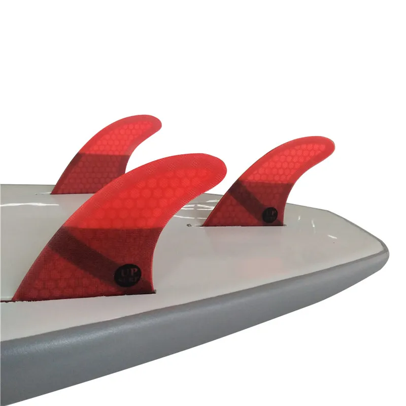 UP Surf Future Fins Red colo Honeycomb Стекловолоконный материал surf G3/G5/G7/K2.1 Размер ласты хорошее