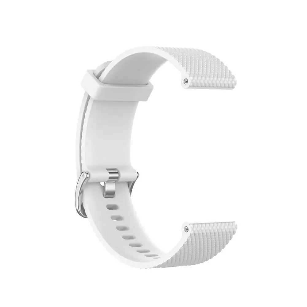 FIFATA текстура яркие силиконовые часы ремешок для Garmin Vivoactive 4S умный Браслет сменная часть для Vivoactive 4S - Цвет: Белый