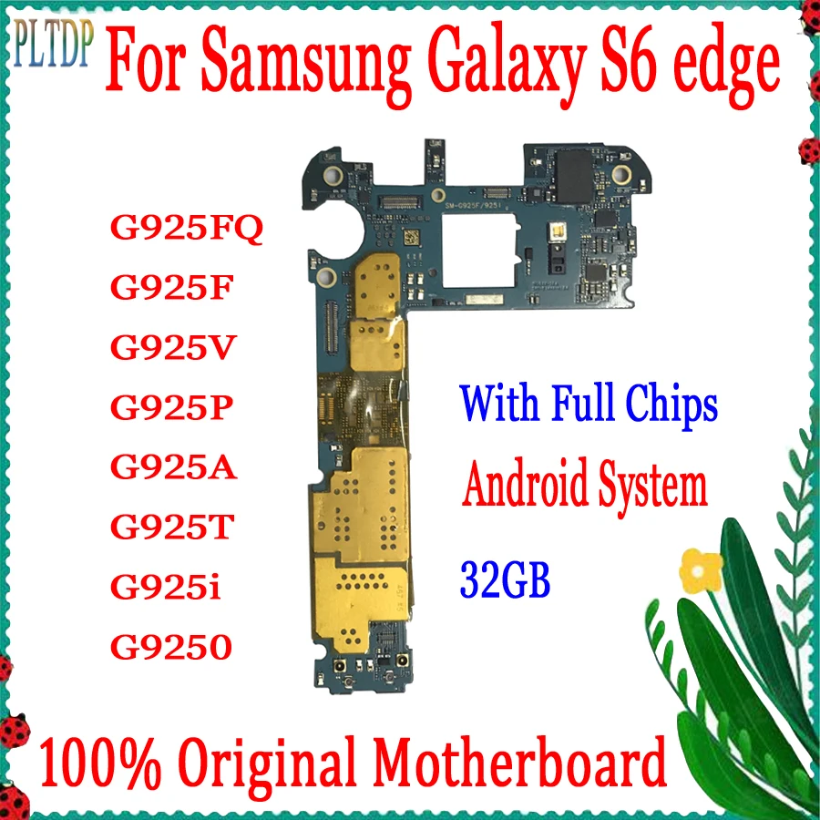 

Оригинальная разблокированная материнская плата для Samsung Galaxy S6 Edge G925F G925I логическая плата системная плата Android 100% протестированная Полная работа