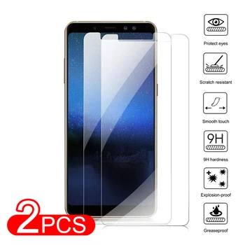 

2PCS Protective Tempered Glass On The For Samsung A9 A7 A8 A6 Plus 2018 Screen Protector Glass For Samsung A3 A5 A7 2016 2017