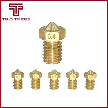 

10pcs/lot 3D Printer Nozzle Mixed Sizes 0.2/0.3/0.4mm/0.5 Extruder Print Head For 1.75MM MK8 Makerbot V6 3d printer part parts