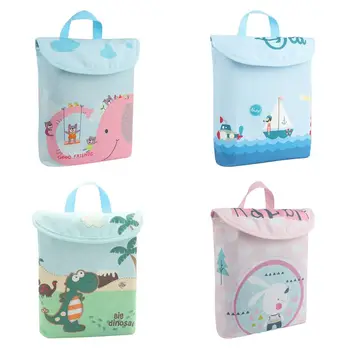 

Double Layer Infant Diapers Storage Bag Waterproof Portable Nappies Organizer