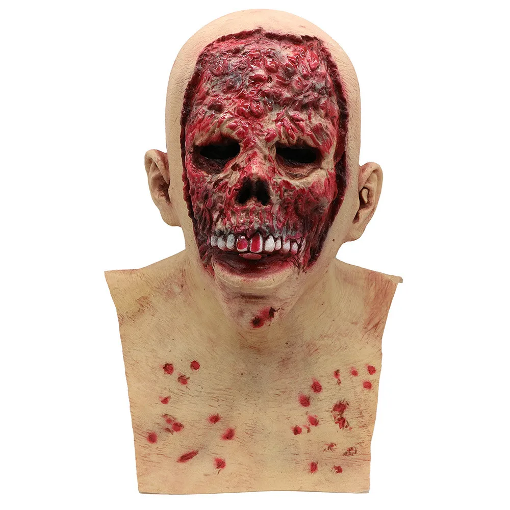 Маска на Хэллоуин кровавая маска зомби тающая лицо латексный костюм Ходячие мертвецы Хэллоуин пугающая маска Открытый страшный ужас D30917