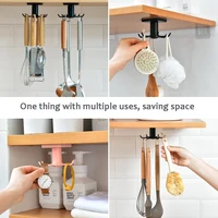 kitchen hook organizer bathroom hanger wall dish drying rack holder for lid cooking accessories Cupboard storage Cabinet shelf 5