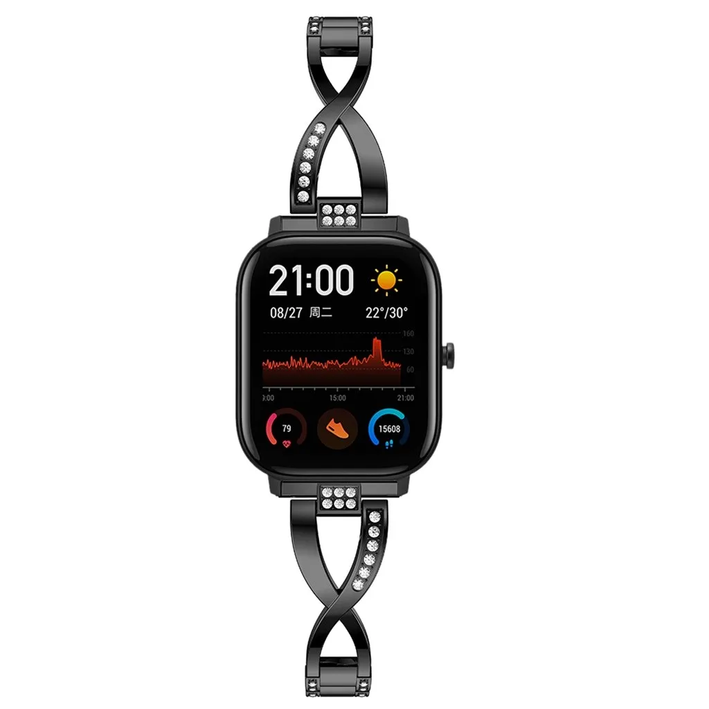 Ouhaobin сменные ремешки из нержавеющей стали для часов Huami Amazfit GTS Смарт часы ремешок браслет 902#2