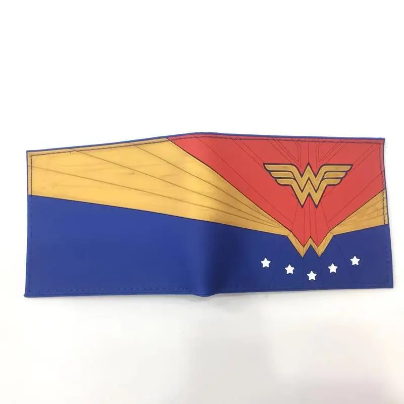 Wonder Woman мужской кошелек портмоне мультфильм унисекс кошельки ID/кредитный держатель для карт