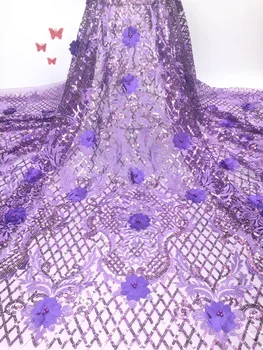 

NIAI African Beaded Lace Fabric For Wedding Dress 2019 High Quality French Lace Fabric Fashion Nigerian Lace Fabrics