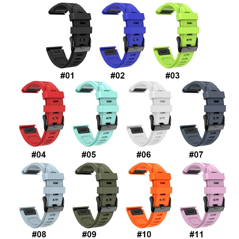 BALIGHT 20 мм, ремешок для наручных часов Garmin Fenix 5S 5splus 6S 6Spro часы для часов, быстросъемный силиконовый легко подходит ремешок для наручных часов