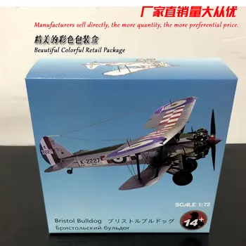 

WLTK 1/72 Scale Military Model Toys British Bristol Bulldog Fighter Diecast Metal Plane Model Toy For Collection,Gift,Kids