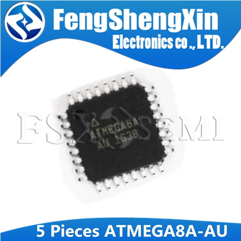 5PCS MCU IC ATMEL TQFP-32 ATMEGA8A-AU ATMEGA8A-AN MEGA8A-AU ATMEGA8A NEW