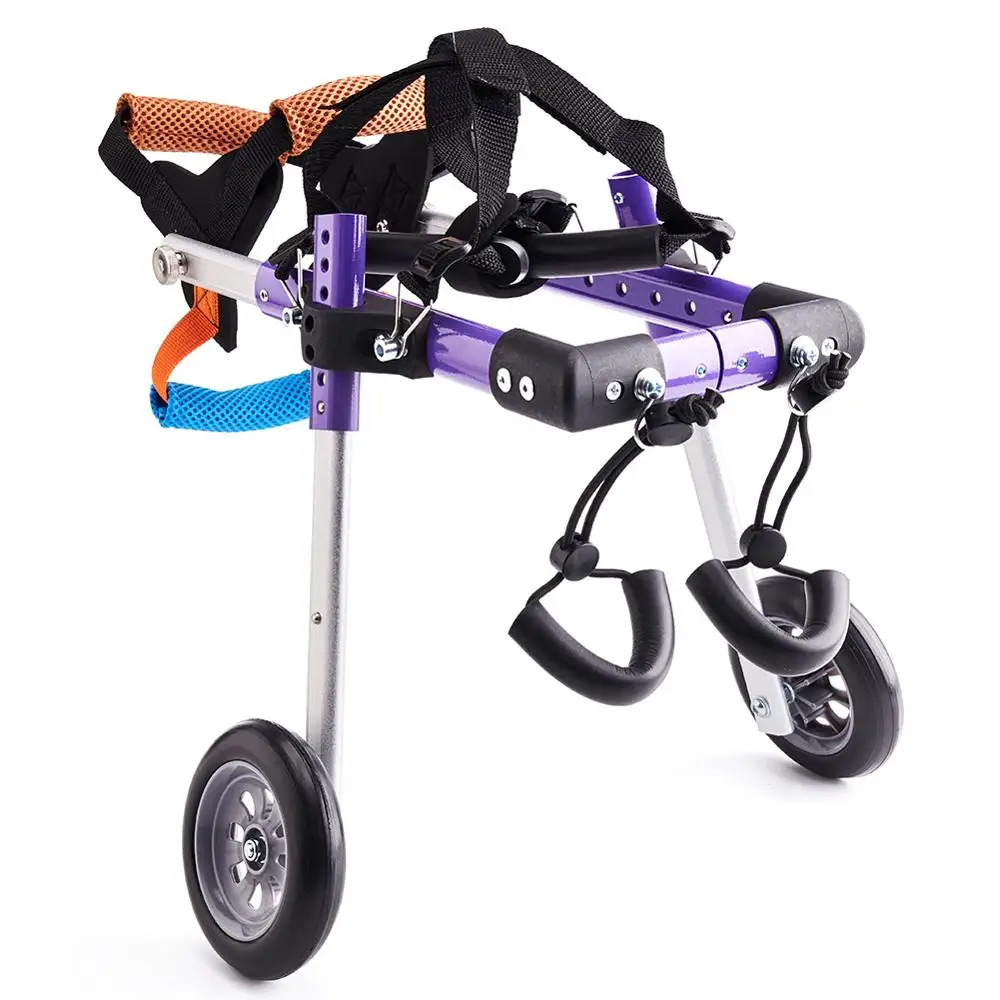 

New Arrial 2 Wheel Dog Wheelchair Walk Assistant Cart Kit For Handicapped Cat Dog Puppy Walker XS