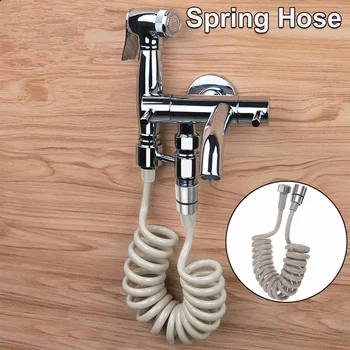

Bidet Sprayer/Shower Hose, Stainless steel Shower Head with 2m Shower Hose Bathroom For Toilet Bidet Sprayer Bathroom Faucet
