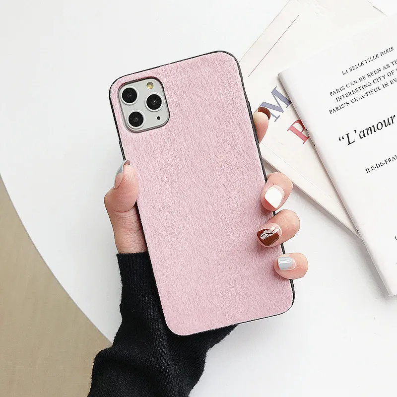 Розовый Мода норки плюшевый чехол для samsung Galaxy S10 S9 S8 плюс S7 Edge Note 10 Pro 9 Mate 8 крышка для A10 A20 A30 A40 A50 A60 A70 A80 A750 - Цвет: Розовый