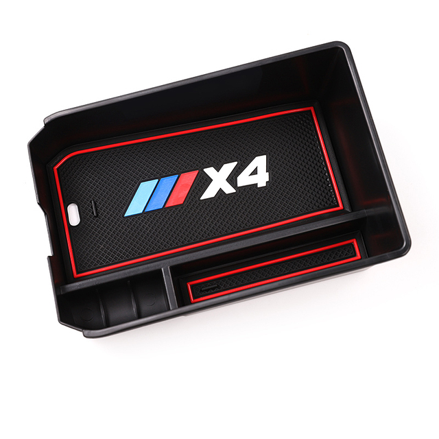 Central Armrest Storage Box Stowing Tidying Auto Anti-slip Rubber For BMW X3 G01 X4 G02 X5 G05 X6 G06 X7 G07 Car Accessories