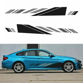 

2Pcs Car Sticker Door Side Racing Waterproof Fade-resistant Replacement