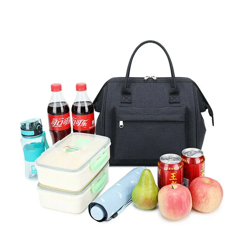 Изолированная сумка для ланча Coolbag работы пикника взрослых детей коробка