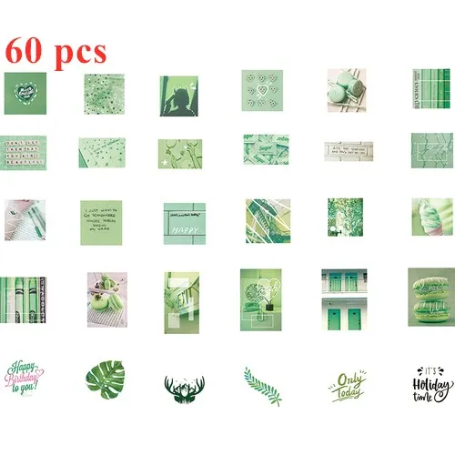 60 Pcs Lost My Love 60 шт./лот, каваи наклейки, винтажные INS фото наклейки для скрапбукинга, украшения, пули, журнал, канцелярские наклейки, подарок для девочек - Цвет: 60 Pcs Lost My Love