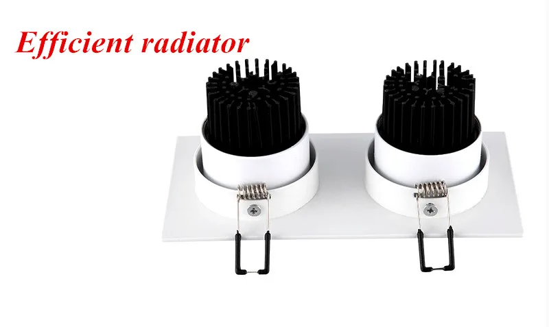 Square Dimmable Recessed LED Downlights 7W 10W 14W 20W LED Ceiling lamp AC85-265V Spot Lights LED panel light Indoor lighting