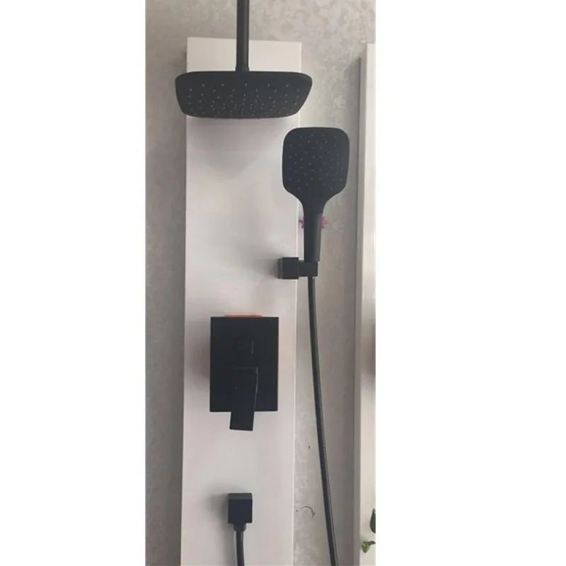 

Concealed Black Ancient Shower Faucet Set Shower Concealed Box Concealed Valve Engineering Order