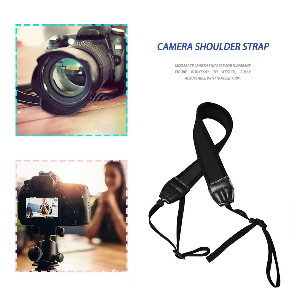 1 шт. Быстрый камера Один плечевой ремешок на шею для камеры ремень для SLR DSLR черный