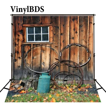 

VinylBDS 5x7ft Old Wooden Door Backdrop Rural Scenery Kids Photo Retro Window Backdrops Children Backgrounds for Photo Studio