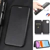 Carbon Fiber Magnetic Flip Cover Case for IPhone 15 14 13 12 Pro Max Mini 11 SE XS XR X Max 6 6S 7 8 Plus Wallet Card Holder 1