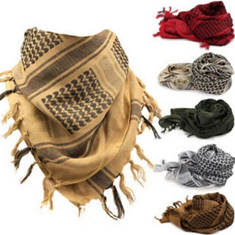 Scarf Arab Shemagh Keffiyeh Military Tactical Palestine Scarf for Men Shawl Kafiya Wrap Shemagh Scarf Fashion Scarves head scarves for men