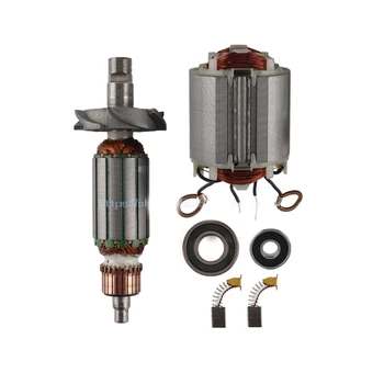 

AC220-240V Armature Rotor Anchor Stator Replace for Makita 3701 Trimming Machine Carbon Brush Stator Bearing