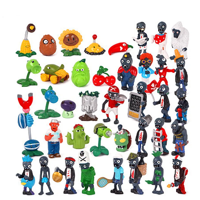 

Plants vs Zombies Figures Toys PVZ Plants and Zombies PVC Action Figure Collection Model Toy Doll for Gifts 160pcs decorations