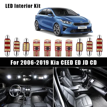 

White Canbus Error Free Car LED Interior Light Lamp Kit For Kia CEED ED JD CD Combi SW Hatchback Sportswagon Pro GT 2006-2019