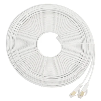 

RJ45 CAT 7 Ethernet Computer Internet Flat Lan Network Connector Cable