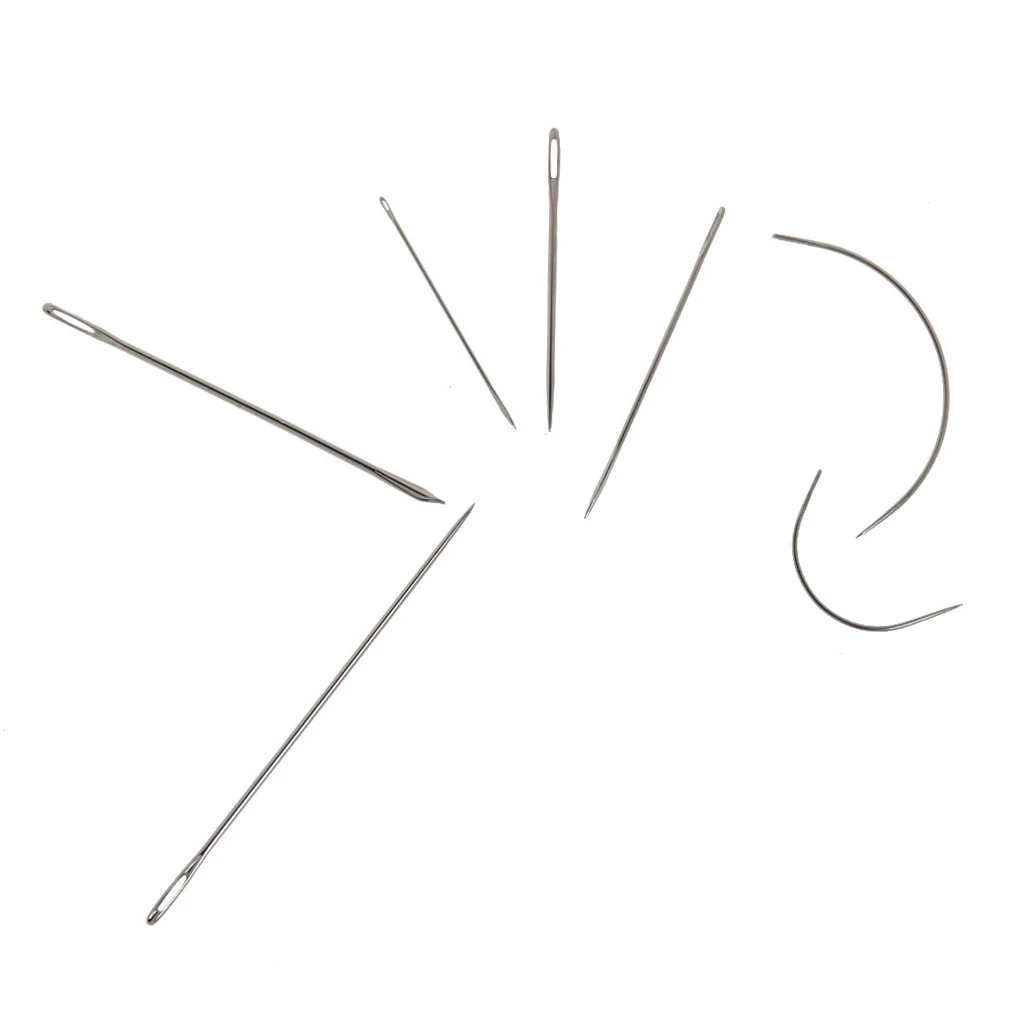 7Pcs/set Carpet Leather Canvas Sewing Needles, Repair Curved Hand Sewing Needles Curved Mattress Needle