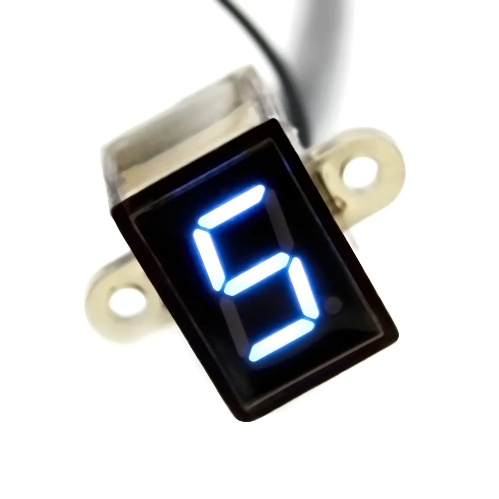 

KKMOON Universal Waterproof Motorcycle Gear Display with Cable 0-6 Gear Position LED Highlight Digital Display speedometer