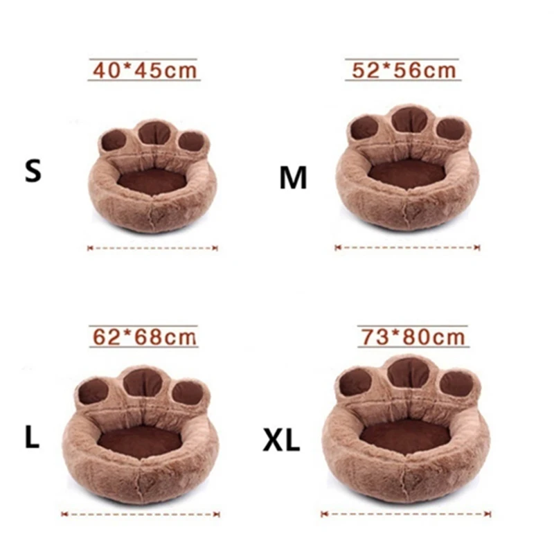 paw dog bed size