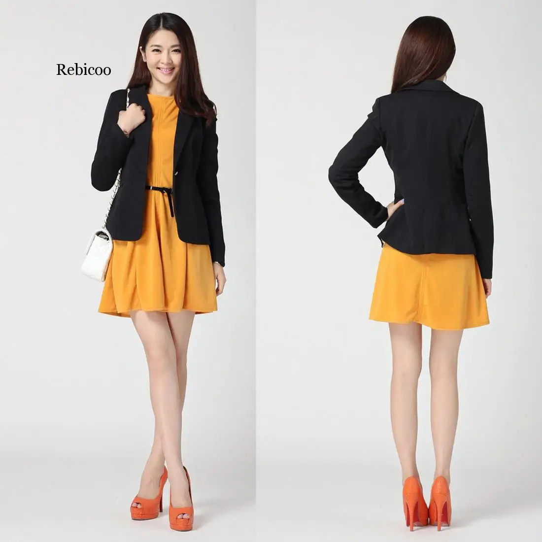 Slim Blazers Women Spring Autumn Suit Jacket Female Work Office Lady Suit Wear Black None Button Business Notched Blazer Coat - 4.00066E+12 Slim Blazers Women Spring Autumn Suit Jacket Female Work Office Lady Suit Wear Black None Button Business Notched Blazer Coat - 4.00066E+12
