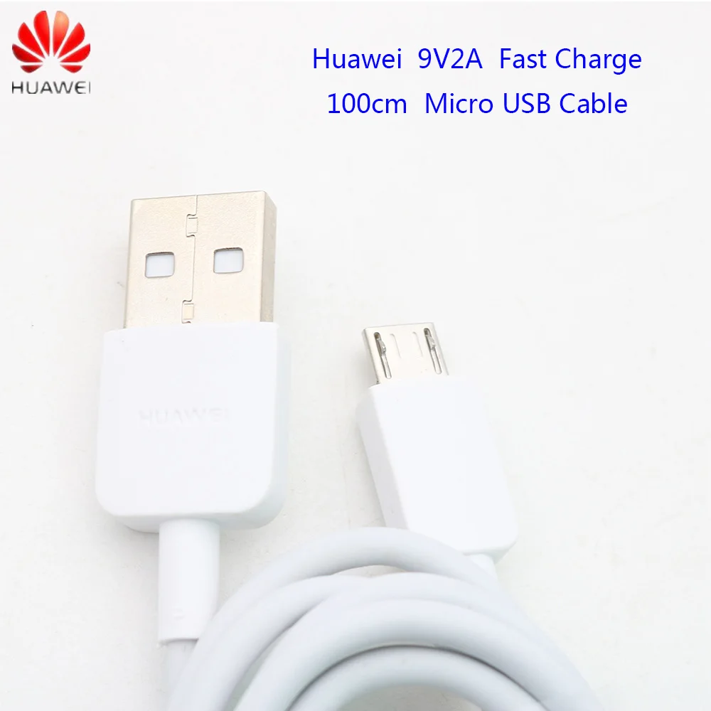 

Original HUAWEI 100cm 9V2A Fast Charge Micro USB Cable USB Data Cabel Support Quick Travel Charging forHonor 9i 9 8 Lite P8