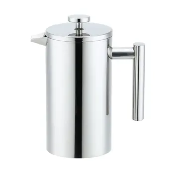 

350-1500ML Stainless Steel Double Wall Filter Coffee Maker Double Thermal Insulation Coffee Pot Tea Maker With Mesh Filter